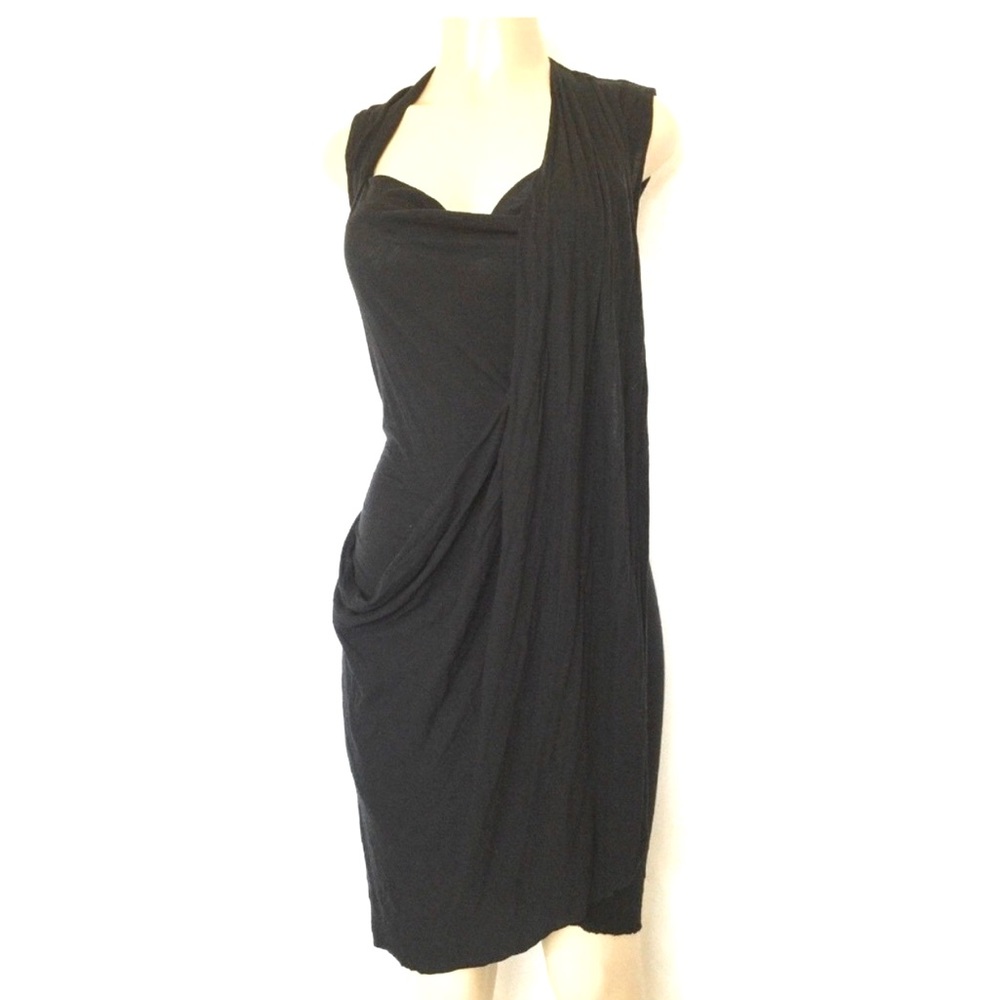 All Saints knit draped dress